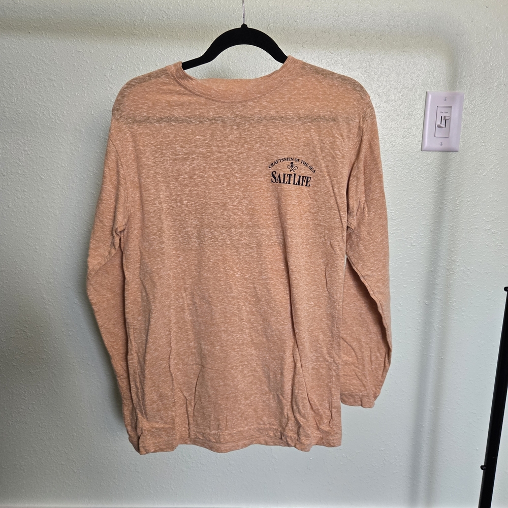 Salt Life Men's Coral Long Sleeve Shirt - Picture 2 of 4
